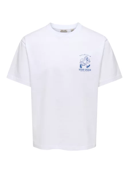 Only & Sons Tricou ONSFRED safir alb