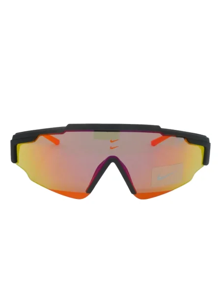 Ochelari de soare Nike cu cordon din jerseu cu imprimeu abstract gri