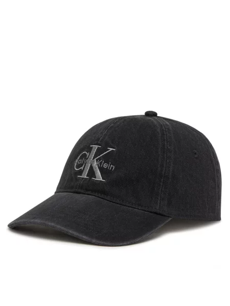 Czapka Calvin Klein Jeans Monologo Embroidery Cap Black Universal czarne