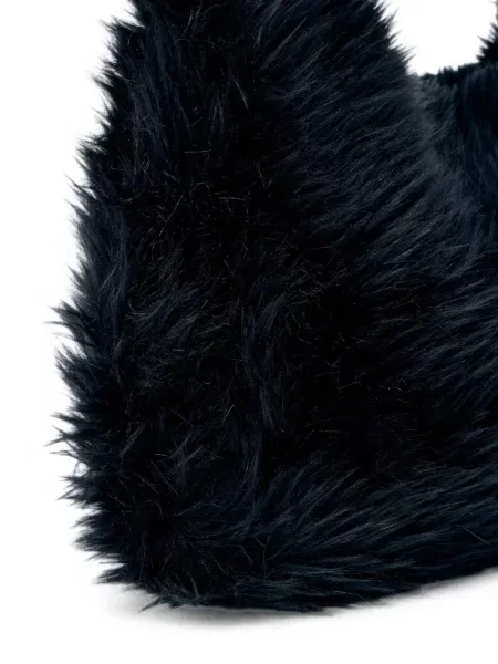 Kabelka Yohji Yamamoto s kožíškem černá