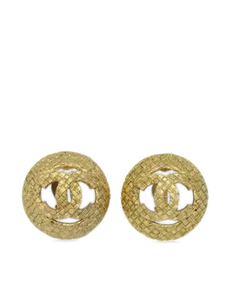 Náušnice Chanel Pre-owned zlaté