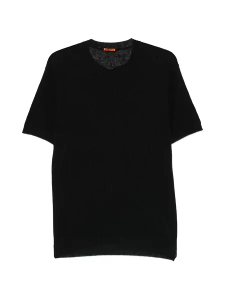 Tricou Barena tricotate cu decolteu în V negru