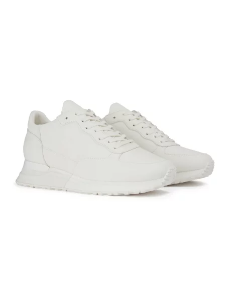 Sneakersy Mallet London skórzane białe