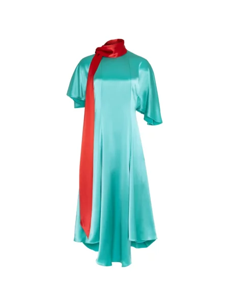 Rochie Roksanda asimetrică albastru