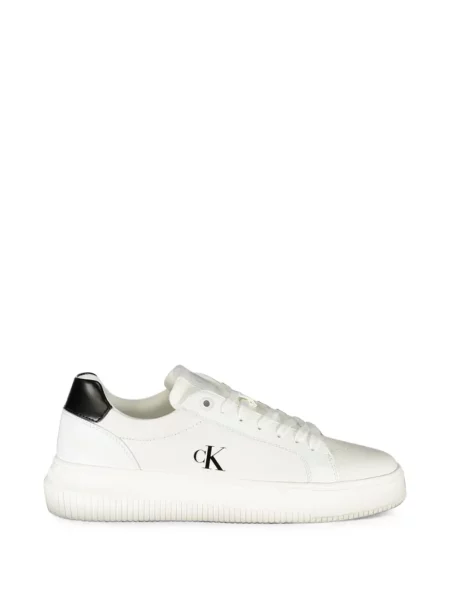 Sneakerși Calvin Klein cu platformă cu imagine alb