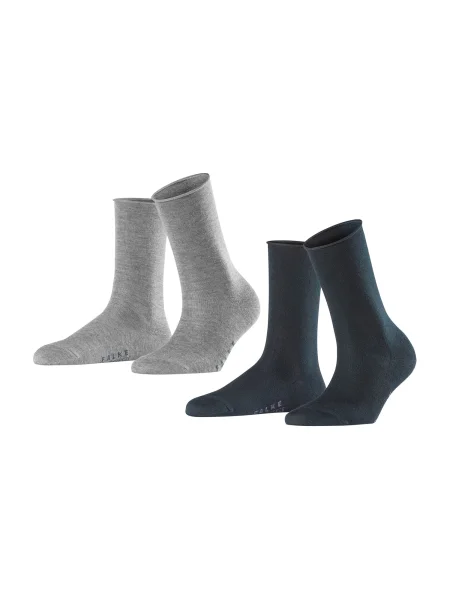 FALKE Șosete Active Breeze bleumarin / amestecat gri