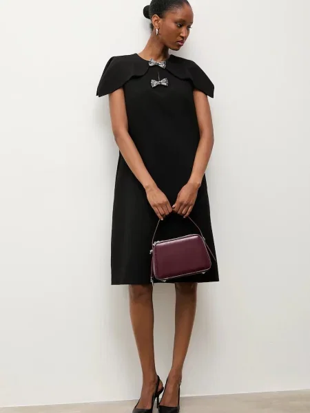 Answear.LAB rochie mini drept negru