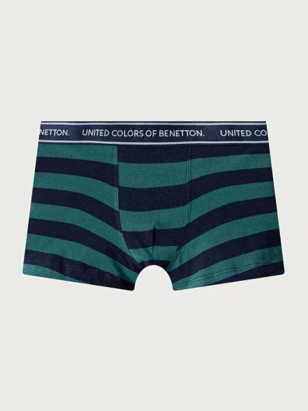 United Colors of Benetton priliehavé boxerky detské s elastanom zelená