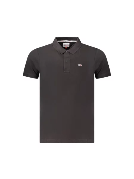 Koszulka polo Tommy Jeans czarna