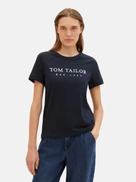 TOM TAILOR Majica mornarska bela