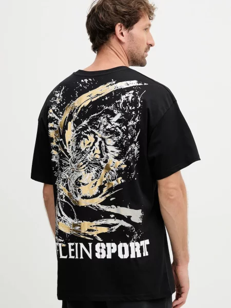 Plein Sport Póló FAEC Loose Fit fekete