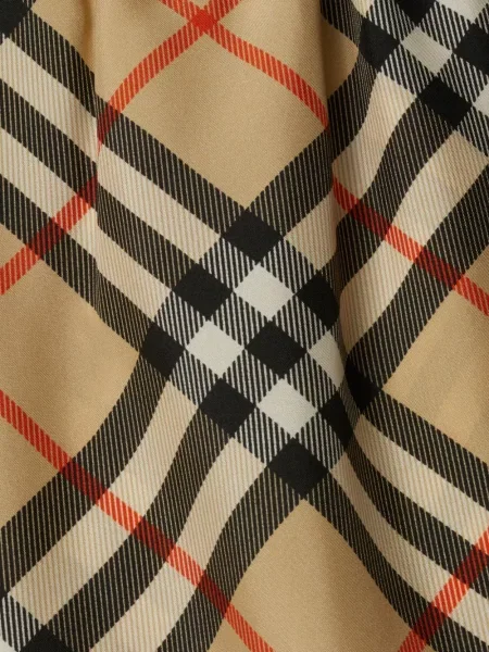 Jedwabne szorty Burberry w kratę