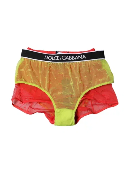 Majtki Dolce And Gabbana koronkowe czerwone