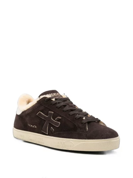 Sneakerși Premiata din piele de oaie maro