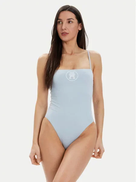 Tommy Hilfiger Strój kąpielowy Błękitny niebieski