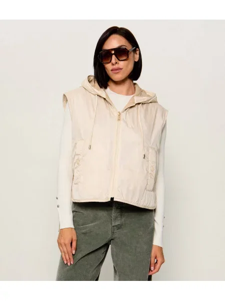 Weekend Max Mara Vestă Accenni Crem bej