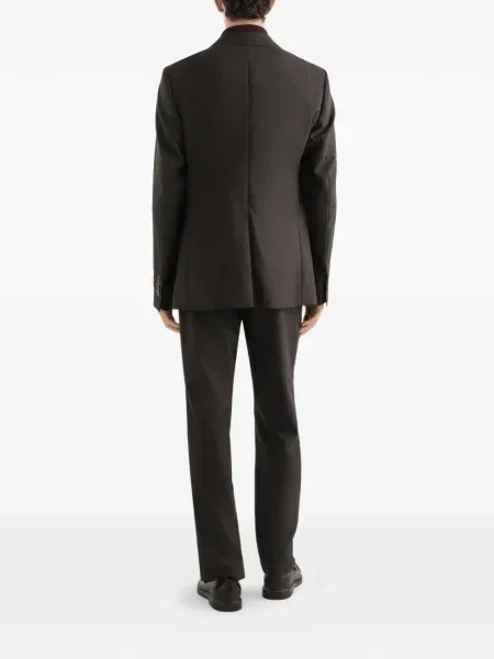 Pantaloni Dolce & Gabbana de lână maro