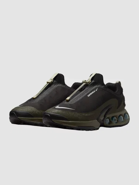 Кожаные повседневные кроссовки Nike Air Max черные