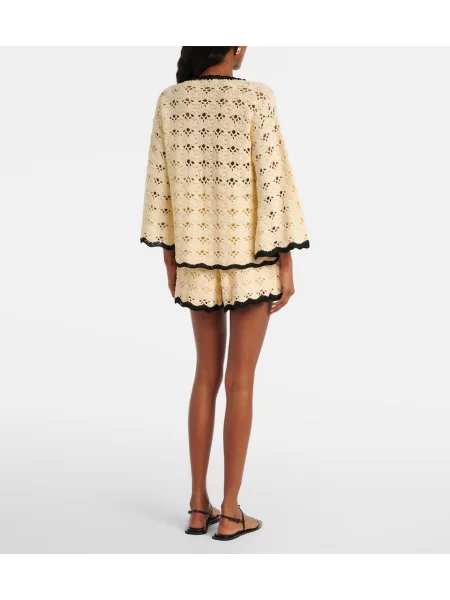 Pantaloni scurți Zimmermann alb