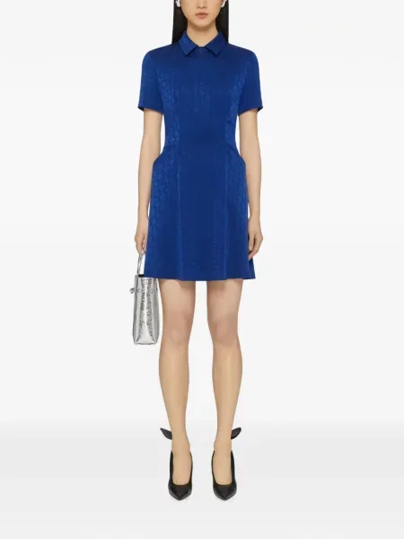 Rochie mini Givenchy din jacard albastru