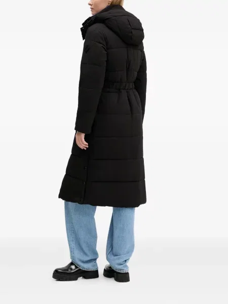 Palton Desigual cu glugă negru