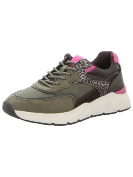 Sneakersy Tamaris w jednolitym kolorze zielone