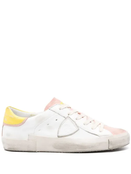 Kožené tenisky Philippe Model Paris růžové