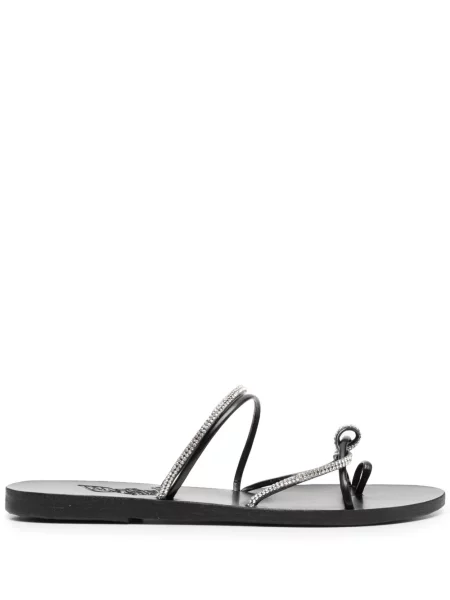 Papuci Ancient Greek Sandals de cristal negru
