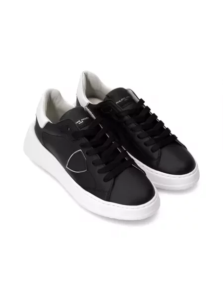 Buty do tenisa Philippe Model skórzane do tenisa czarne