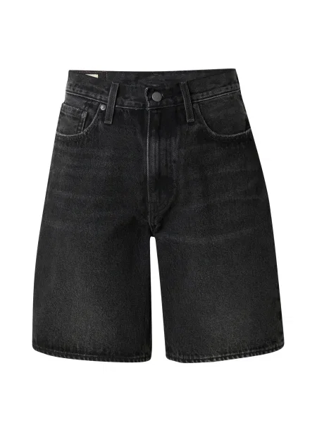 LEVI'S ® Džíny Loose Shorts červená / džínovina černá