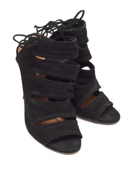 Sandale Aquazzura din piele de căprioară negru