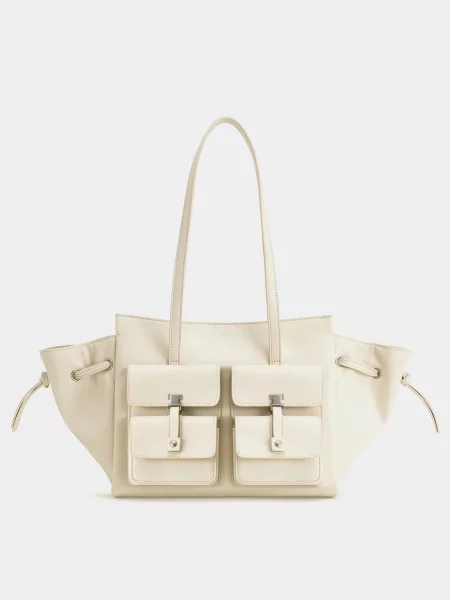 Кожаная сумка Jw Pei белая