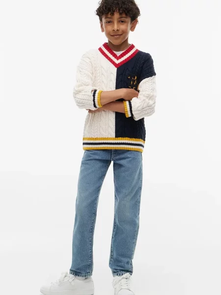 Tommy Hilfiger дънки regular за деца STRAIGHT синьо