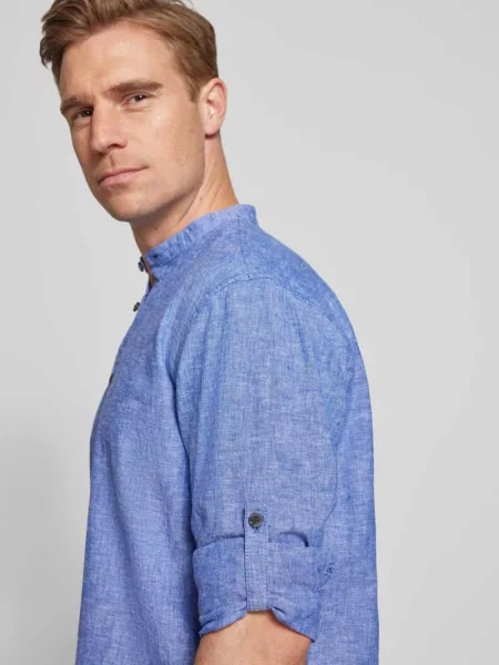 Koszula lniana o kroju relaxed fit w tunikowym stylu Tom Tailor Denim