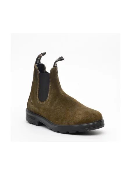 Botki Blundstone zamszowe zielone