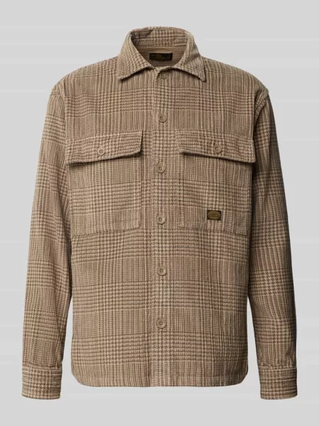 Kurtka koszulowa w całości wzorzysta w kroju regular fit model OLIVER' Jack & Jones Premium