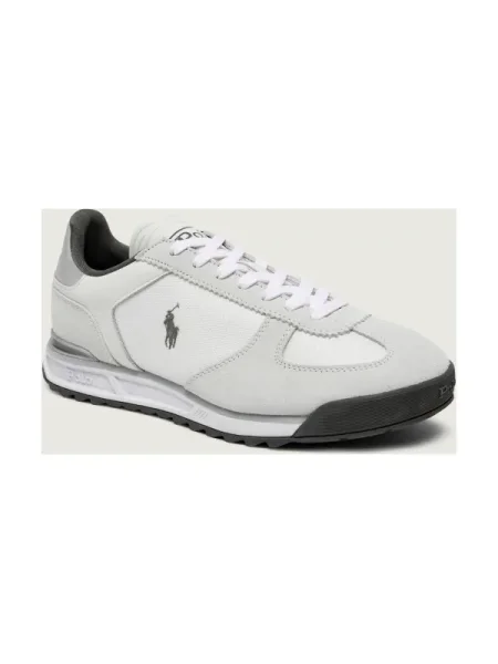 POLO RALPH LAUREN Sneakers VARICK | piele întoarsă alb