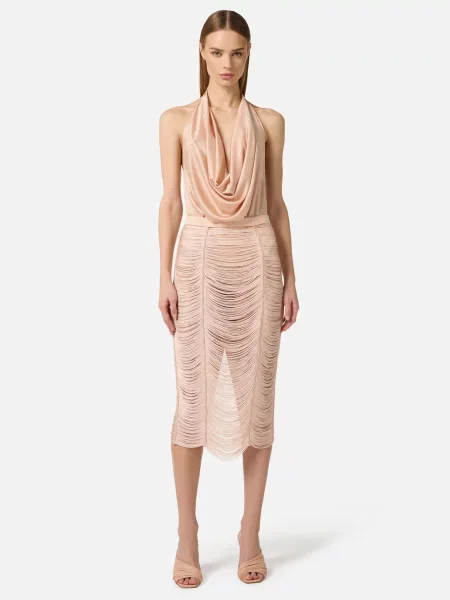 Топ Elisabetta Franchi бежевий