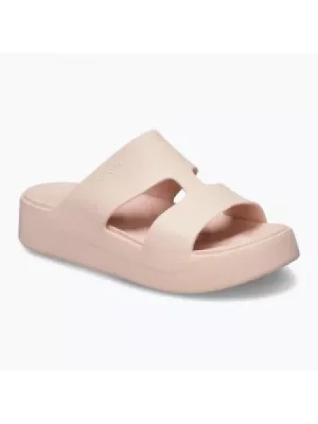 Шлепанцы Crocs на платформе с ремешками