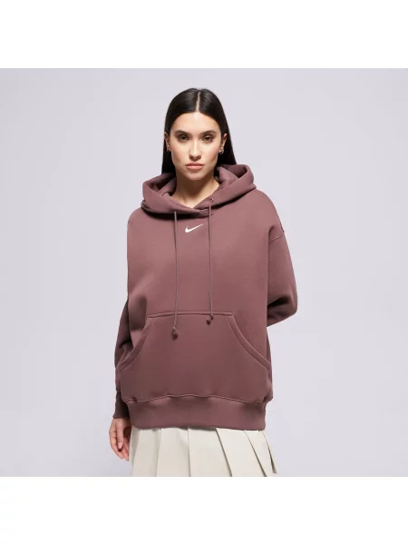 Nike Bluza Z Kapturem Phnx Flc Os Hoodie W Nsw brązowa