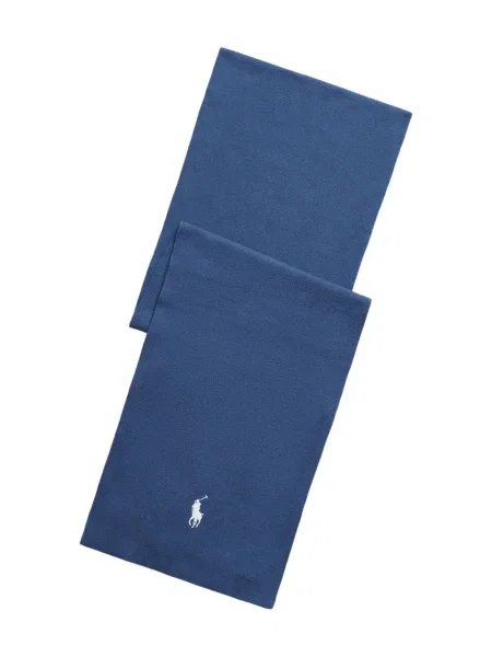 Șapcă Polo Ralph Lauren cu broderie din țesătură twill în carouri albastru
