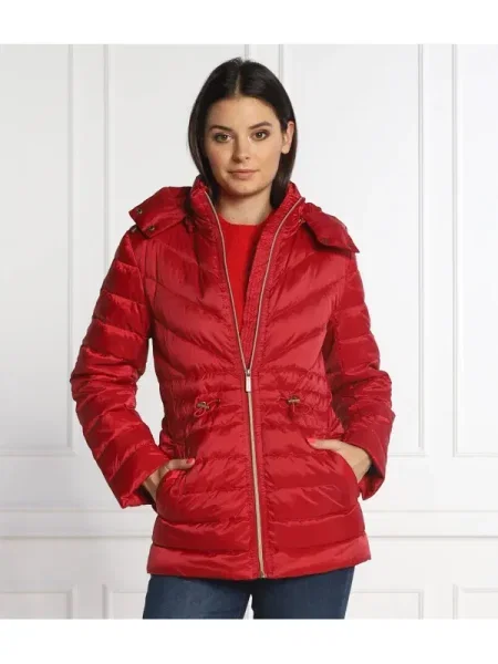 Michael Kors De satin geacă bordo