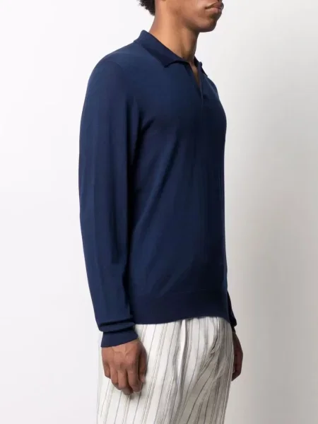 Polo Sease tricotate albastru