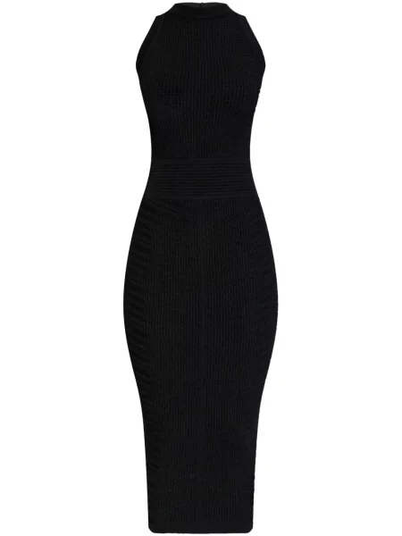 Rochie midi Balmain până la genunchi de costum negru