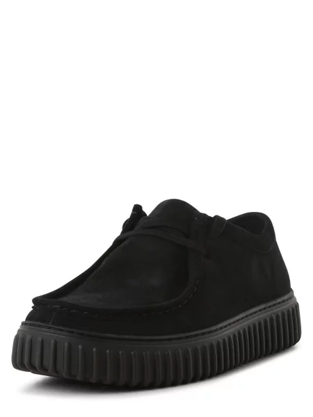 Półbuty Clarks skórzane czarne