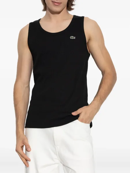 Cămașă Lacoste tricotate negru