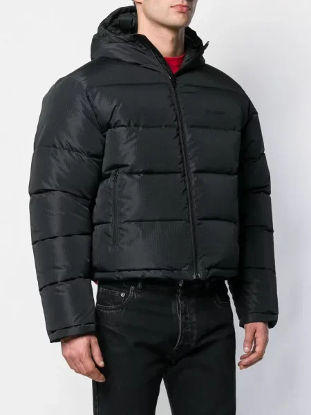 Matlasat geacă Balenciaga negru