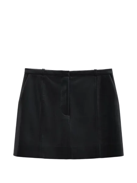 Fustă din piele Anine Bing negru