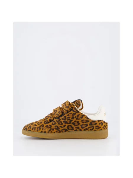 Sneakersy Isabel Marant skórzane brązowe