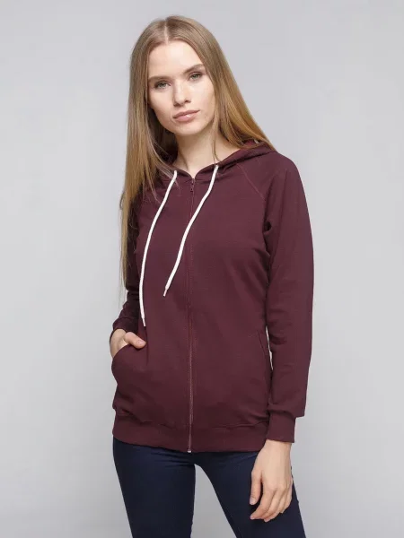 Спортивная кофта Hibrand бордовая
